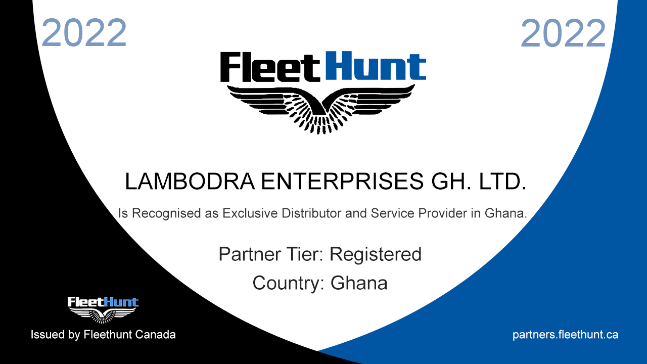 Lambodra Group - Partnership Winning Certificate, Fleethunt Canada