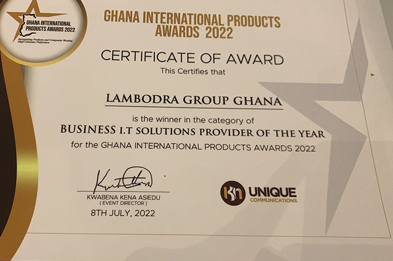 Lambodra group - Award wining Certificate 4