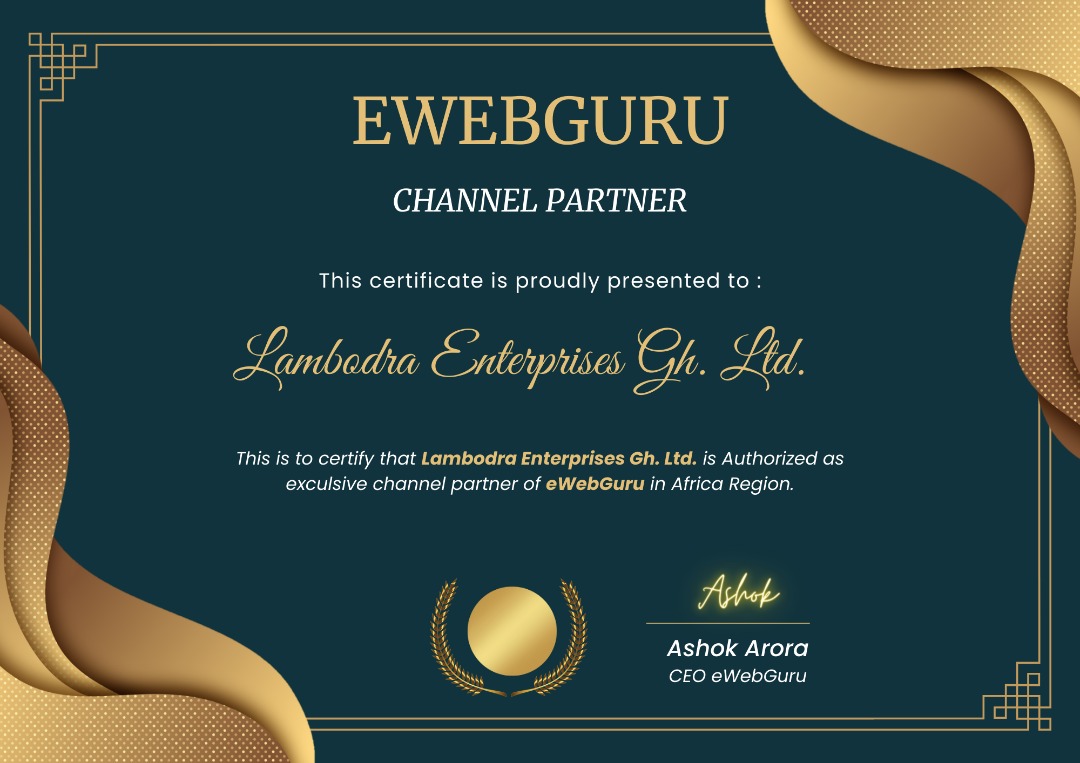 Lambodra group - Partnership wining Certificate 3